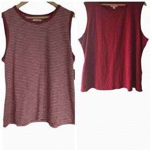 2 for $8 NWT and NWOT sleeveless Tshirts size L